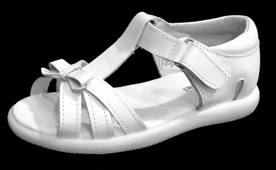 Sandalia con Talon y Moño Velcro / Abrojo