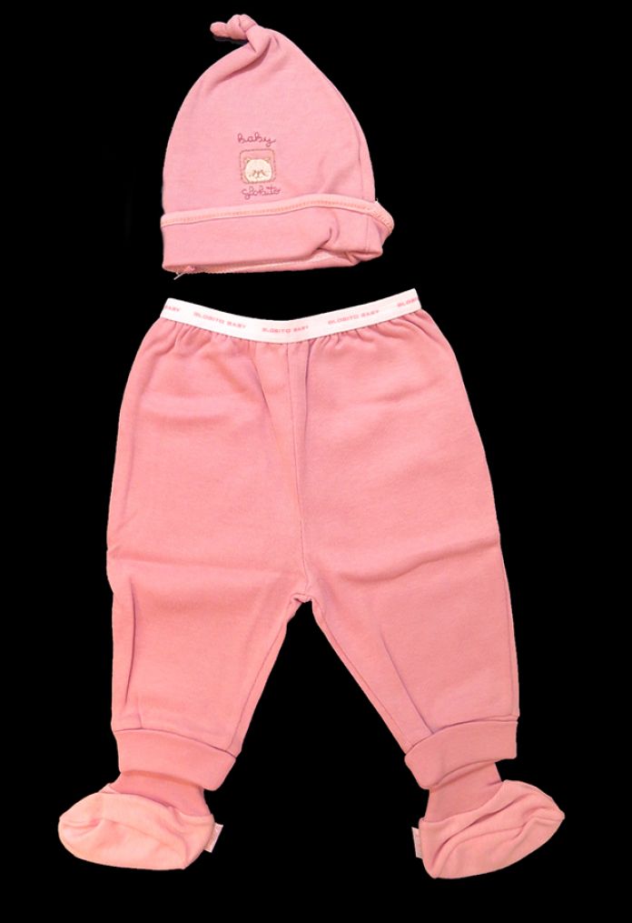 Conjunto set 3 Piezas Medio Osito Ranita Con Gorro y Escarpines