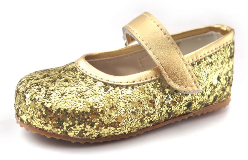 Guillermina Glitter Velcro Oro