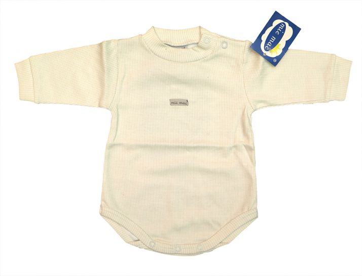 Body Manga Larga Estampado Cuadrille