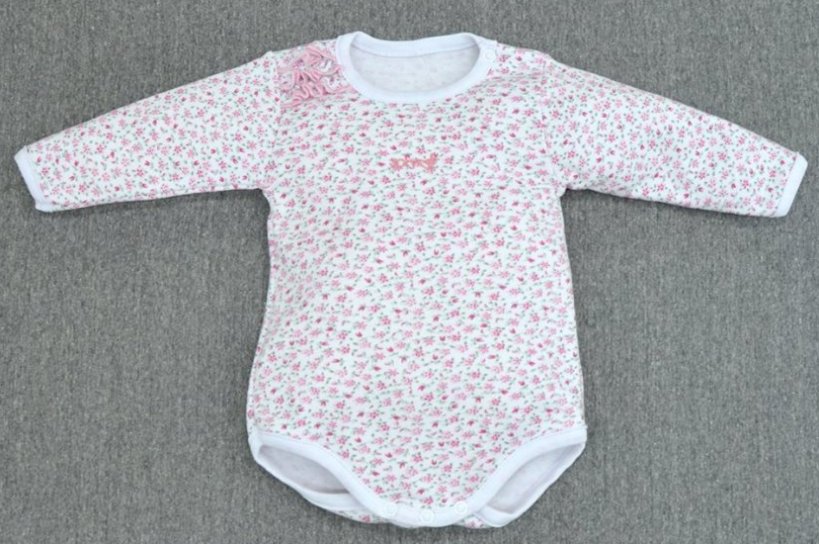 Body Manga Larga Floreado