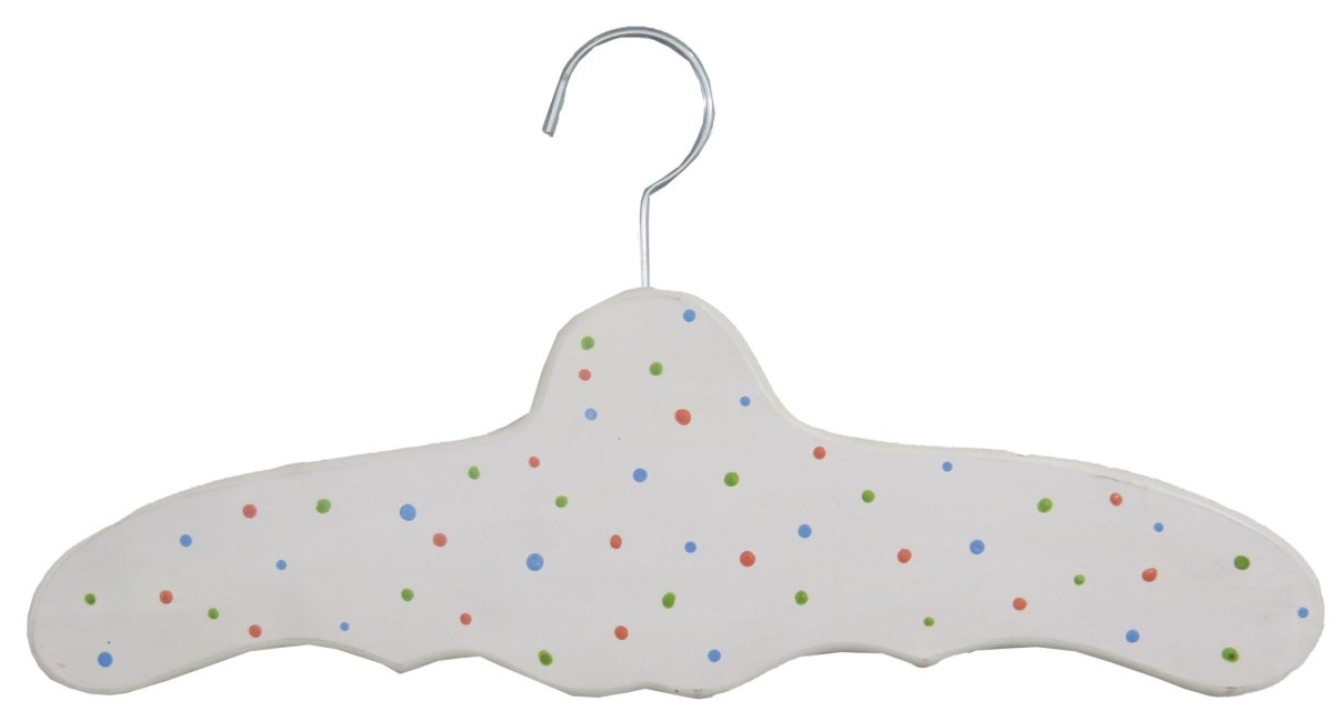 Percha de madera pintada con forma