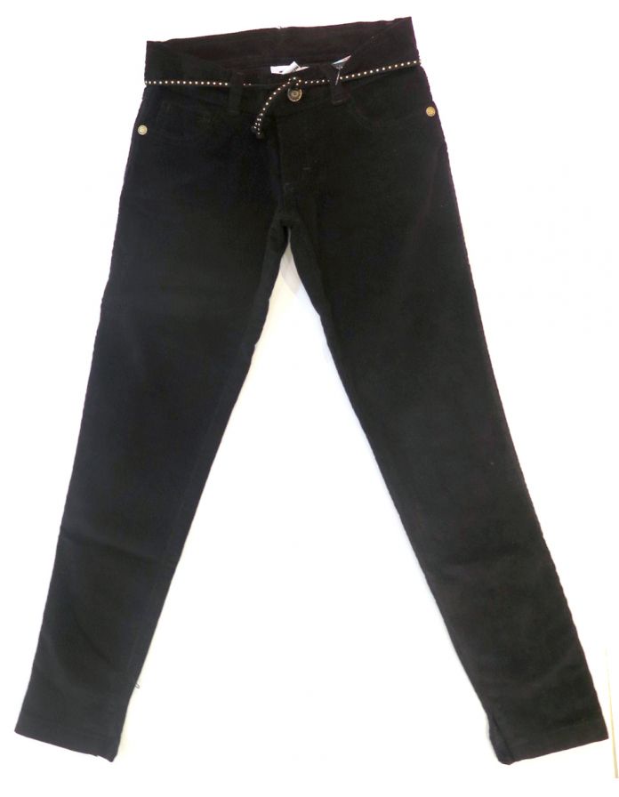 Pantalon de Corderoy con Cinturon con Tachas