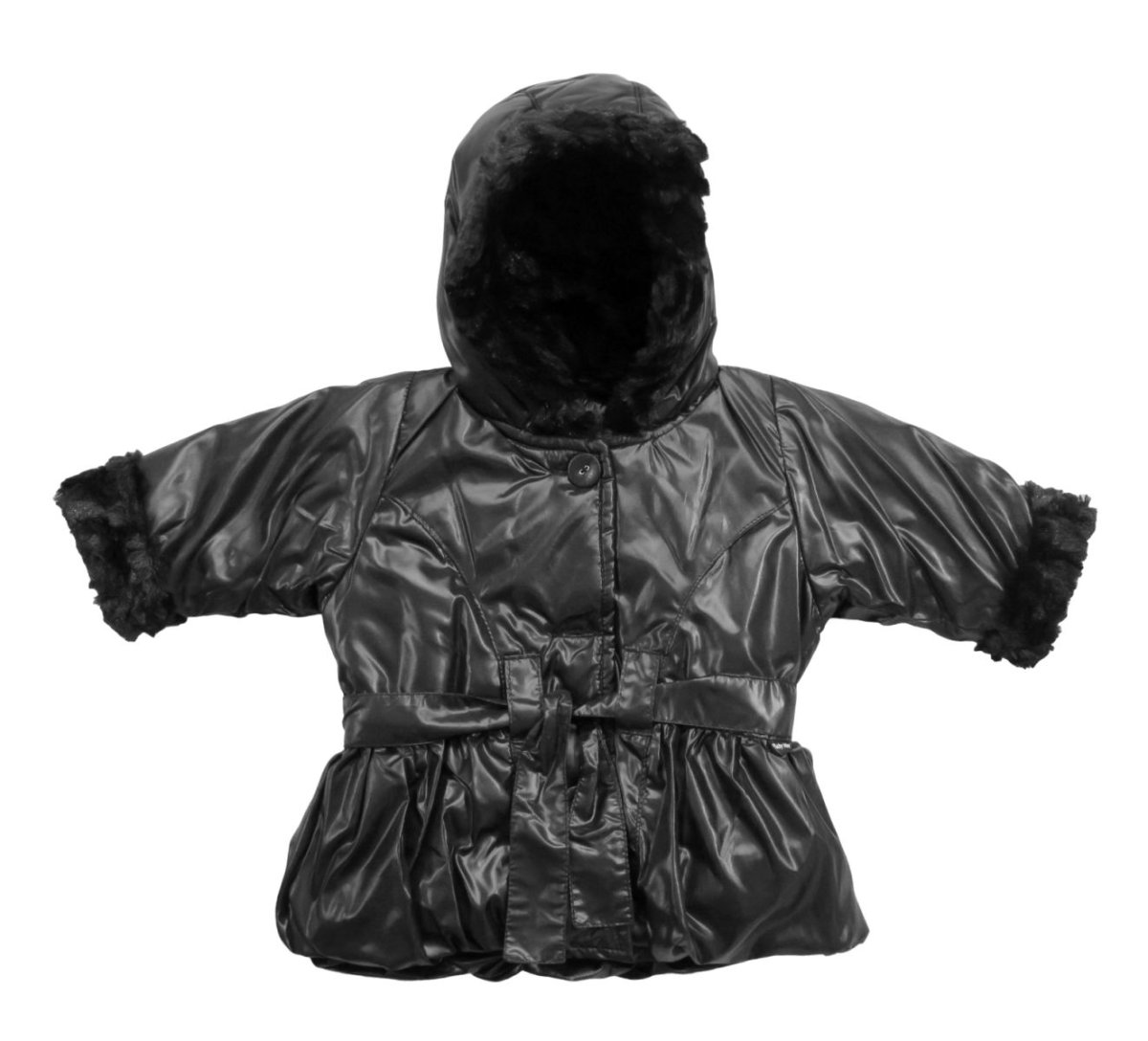 Campera con Capucha con Piel - Silver