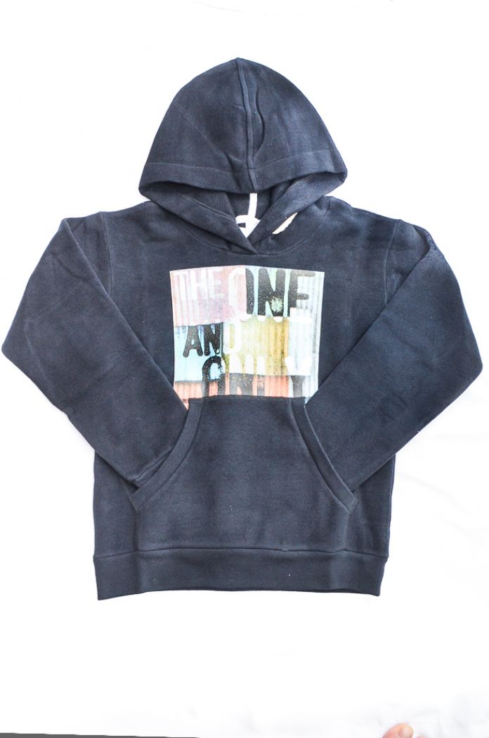 Buzo Frizado soft con Capucha Estampado