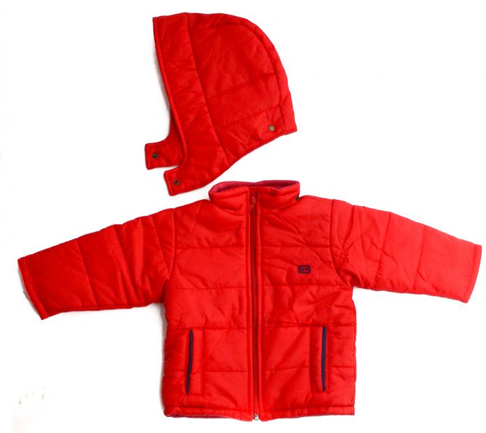 Campera con Wata y Capucha Forrada en Polar