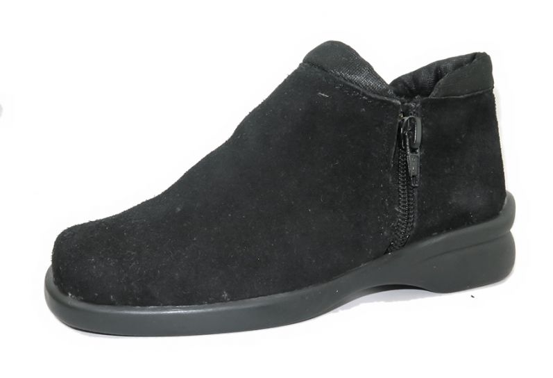 Botineta Bota Corta de Gamuza con Cierre