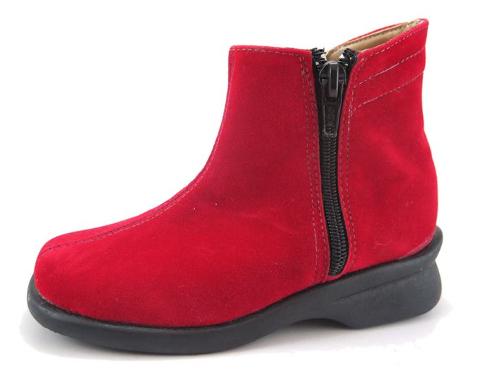 Media Bota Gamuza con 2 cierres