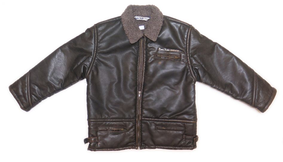 Campera de Cuero Desgastado con Corderito Interno