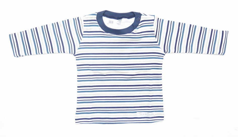 Remera manda Larga Rayada