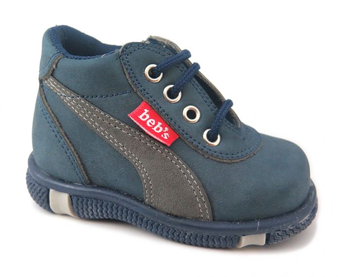 Botitas Con Cordon Nobuk con Gamuza