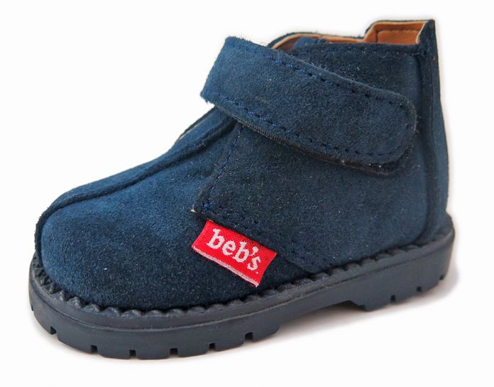 Bota Botita de Gamuza Con Velcro Abrojo