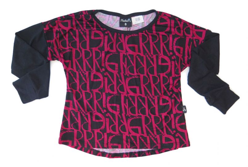 remera estampada manga larga de nena