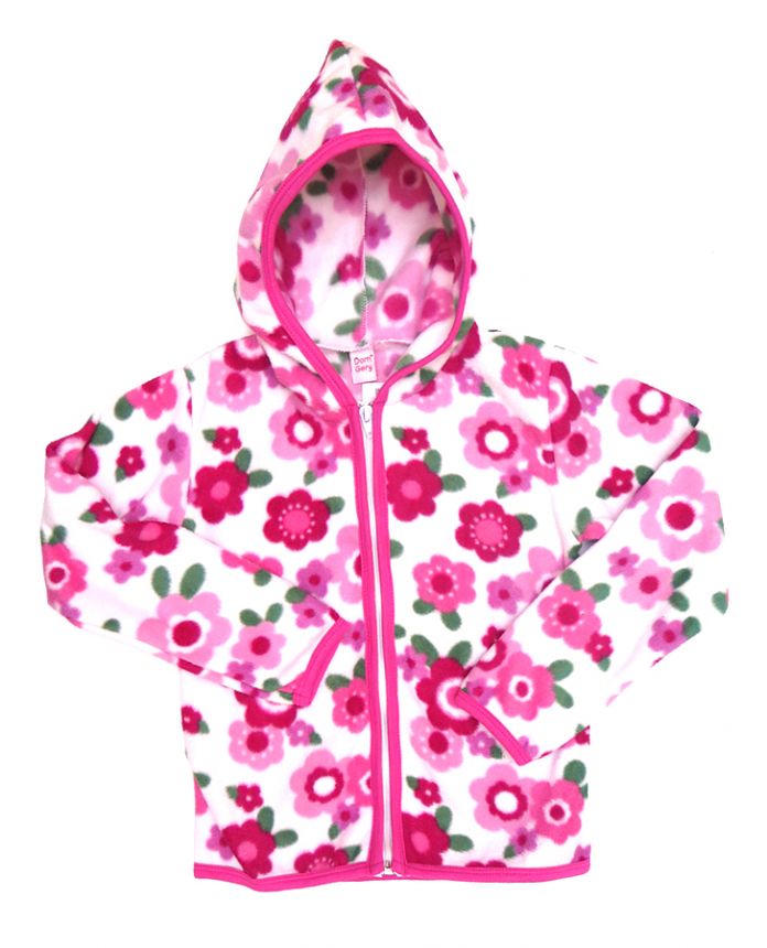 Campera Polar Estampada Nena con Cierre