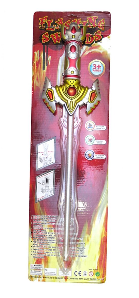 Espada con Luz y sonidos - a pilas (3 pilas AA) - 58 cm.