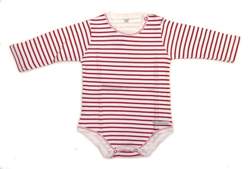 Body Manga Larga Rayado