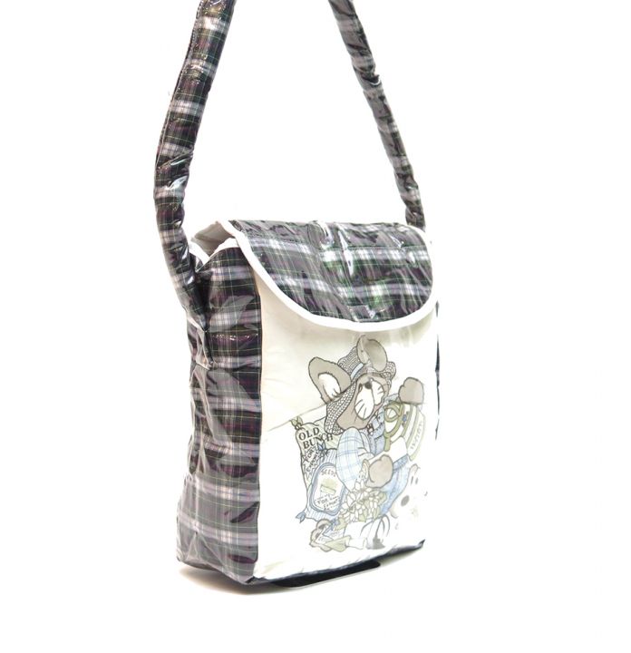 Bolso cambiador pequeño plastificado CUADRICULADO