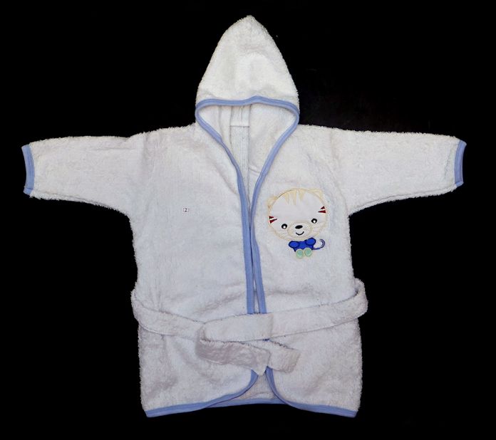 Salida de Baño Bata de Toalla con capucha lisa