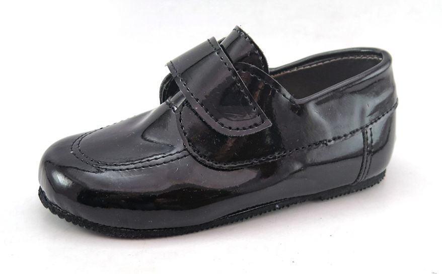 Zapato de Vestir Charol Con Velcro de Varon