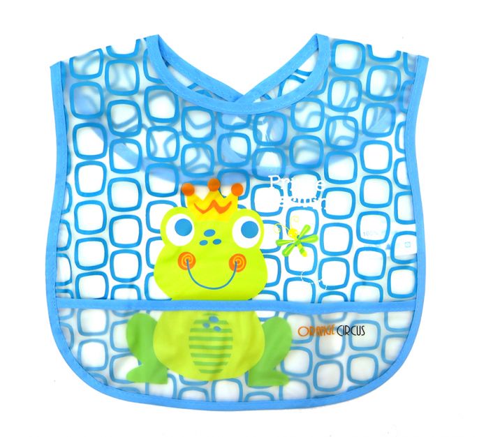 Babero Vinilico PEVA  abrocha con Abrojo Estampado No contiene PVC