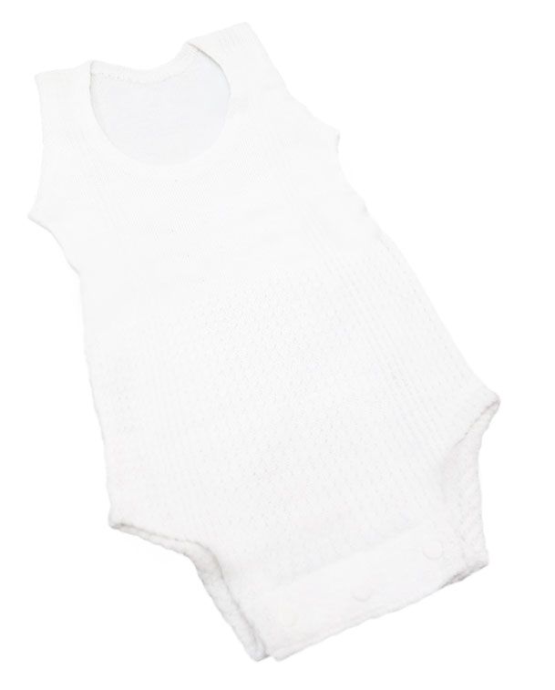 Body Sin Mangas Musculosa Liso de Hilo Macrame