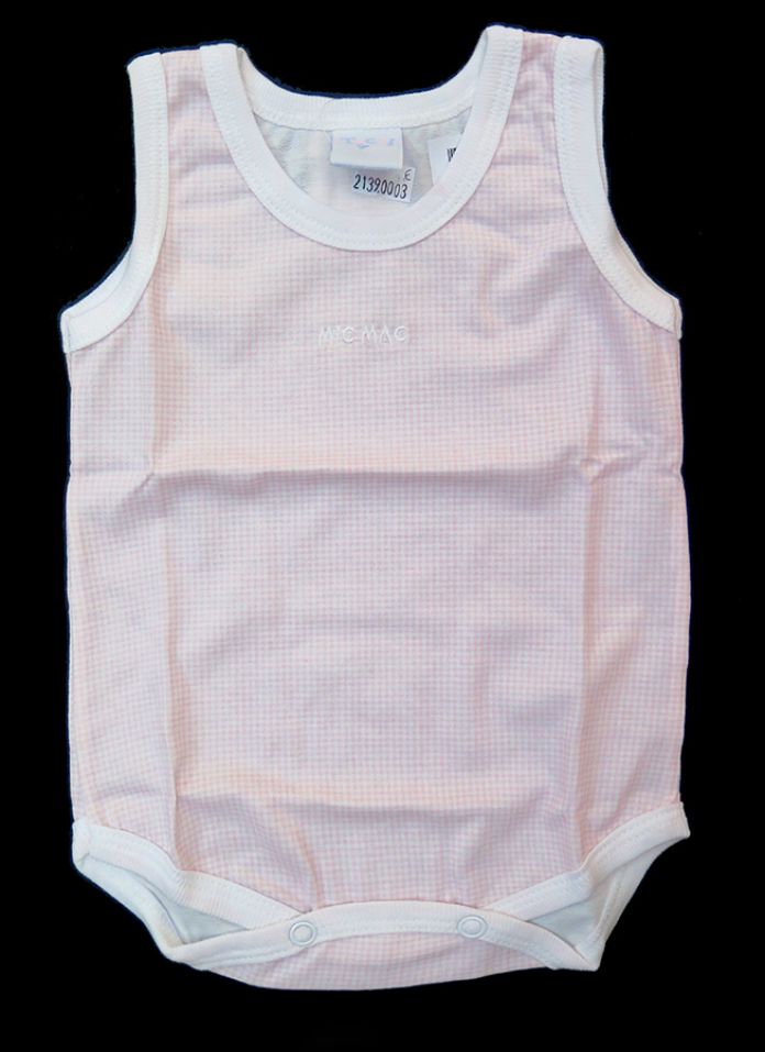 Body Sin Mangas Estampado Cuadrille