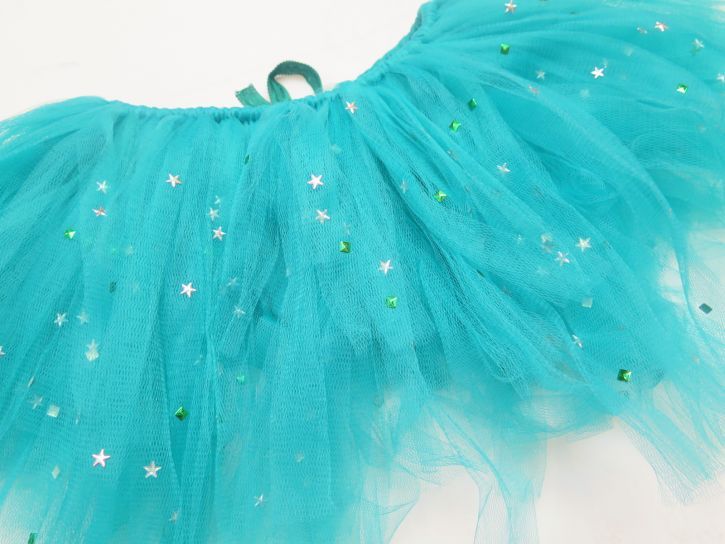 Tutu Combinado con Apliques de Estrellas y Perlitas