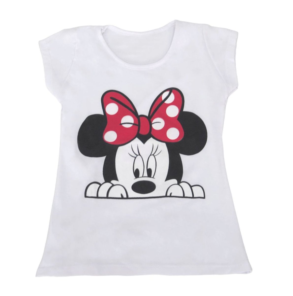 Remera Manga Corta Estampada de Minnie