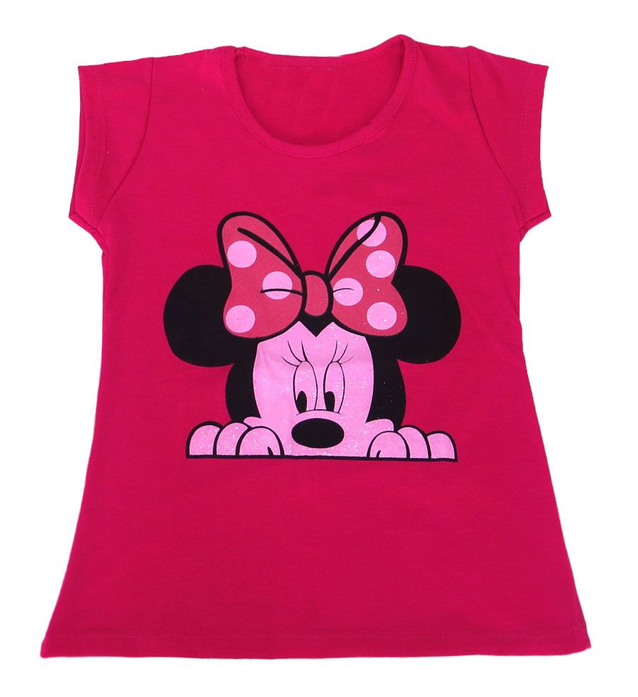 Remera Manga Corta Estampada de Minnie
