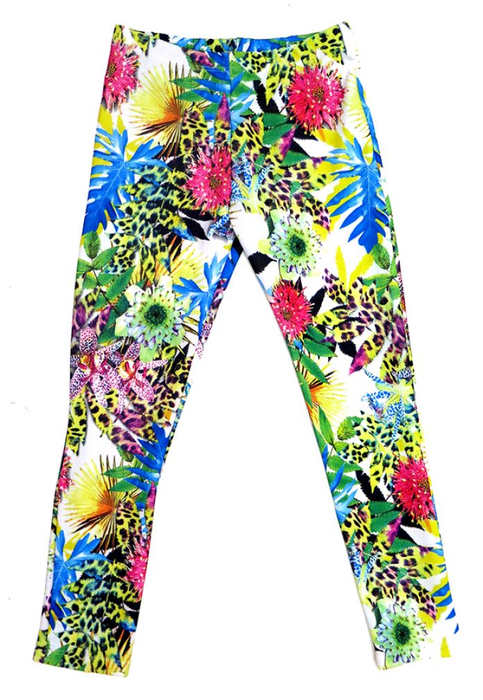 Calza Chupin Estampado de Flores