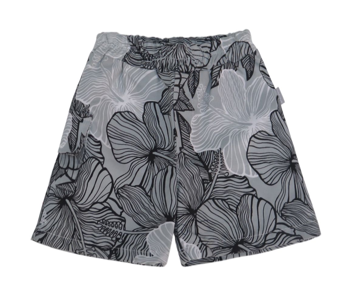 Short De Baño Microfibra Con Cintura Elastizada