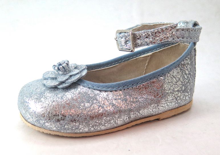 Balerina de Charol Quebrado con flor y pulsera