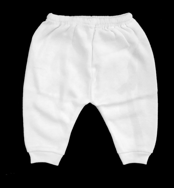 Medio Osito Blanco para Prematuro - sin Pie - con Puño - Pantaloncito