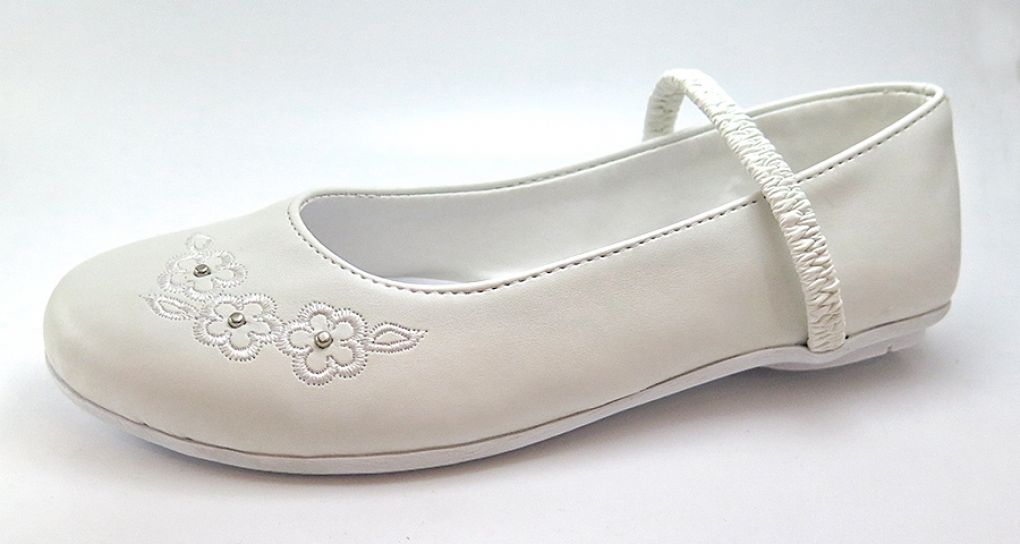 Balerina Con Elastico Bordada y Con Tachas