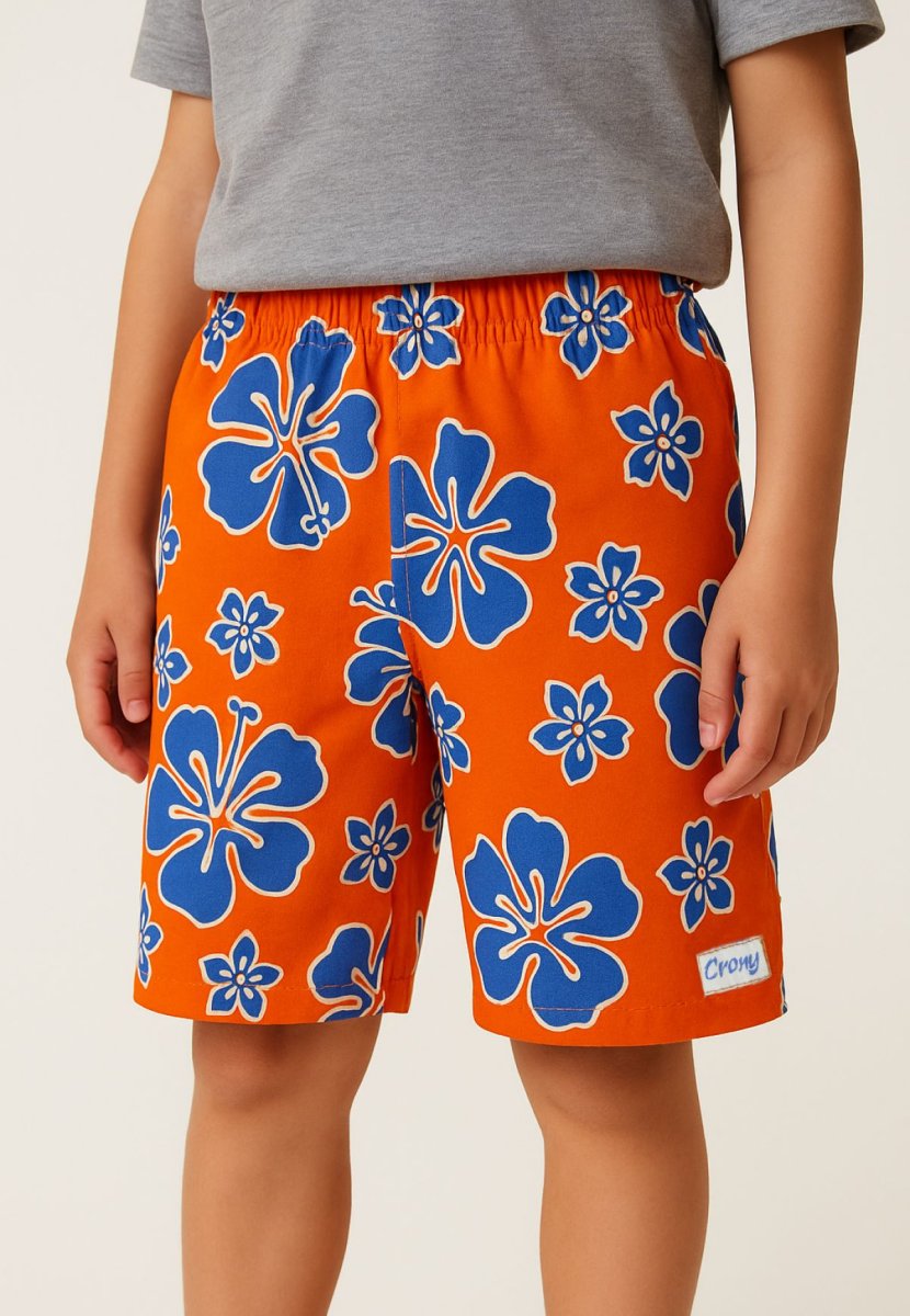 Bermuda de Varón Floreada Estampada