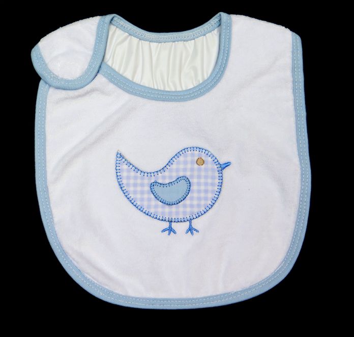 Babero de Toalla Towell Bordado Con Velcro