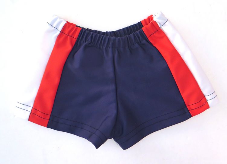 Malla de Baño Short de Lycra Con Rayas Combinado