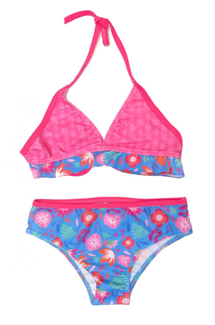 Malla de Baño 2 Piezas Estampada Con Flores