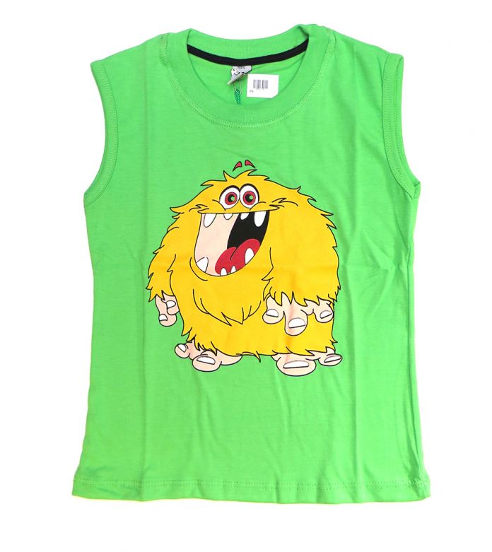 Remera sin manga estampada varon