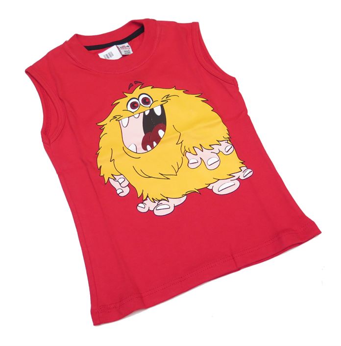 Remera Musculosa Estampado Monstruito