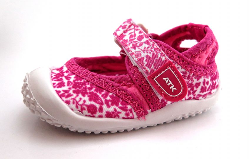 Guillermina Sin Talon Con Velcro de Lycra Estampada Flores