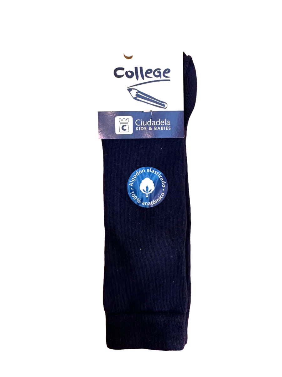 MEDIA 3/4 ESCOLAR EN ALGODON ELASTIZADO DE ALTA RESISTENCIA Malla lisa