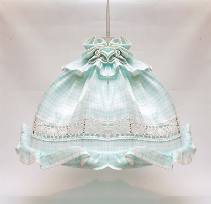 Lampara de Techo - Verde - con Volados