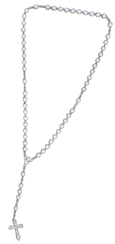 Rosario Con Perlas Brillosas
