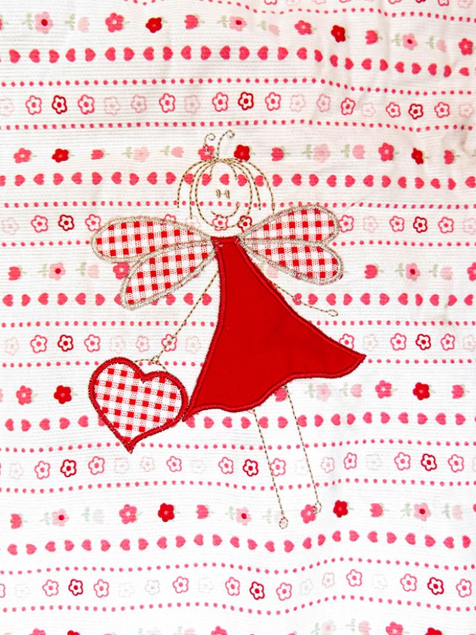 Acolchado C/ Chichonera Cuna Pique Reversible Bordado