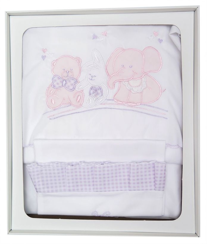 Baby Mania Sabana Bordada en caja para moises y catre 3 piezas