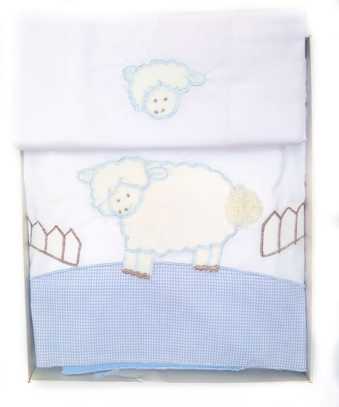 Baby Mania Sabana Bordada en caja para moises y catre 3 piezas