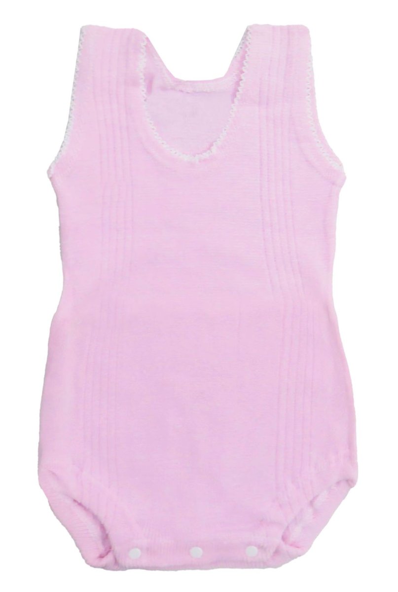 Body Sin Mangas Musculosa Liso de Hilo Macrame