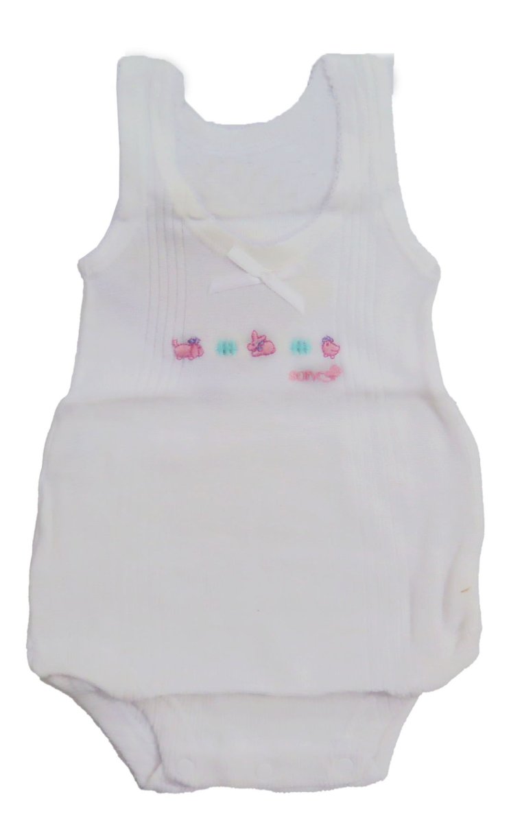 Body Sin Mangas Musculosa de Hilo Macrame Bordado