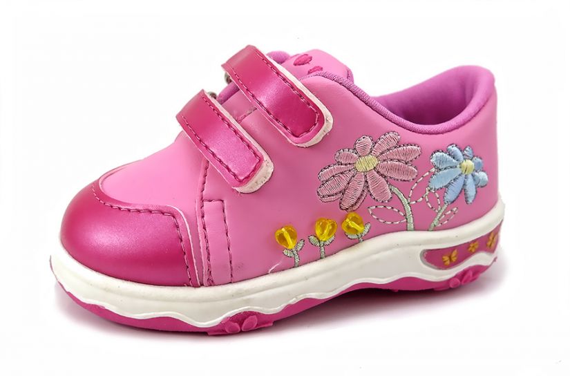 Zapatillas Con Velcro Bordadas